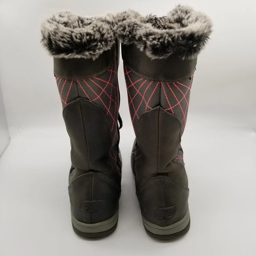 Köppen Winter Boots Women Size‎ 8 Black Pink Hydro Protect PrimaLoft Insulated